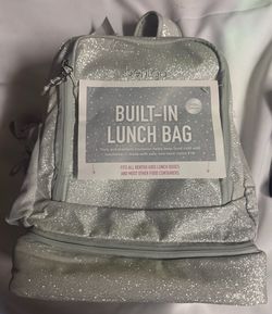 Glittered Bentgo Girls Backpack and built in lunchbox
