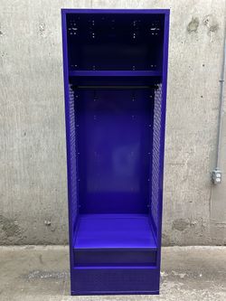 Purple Metal Athletic Locker Newly Painted