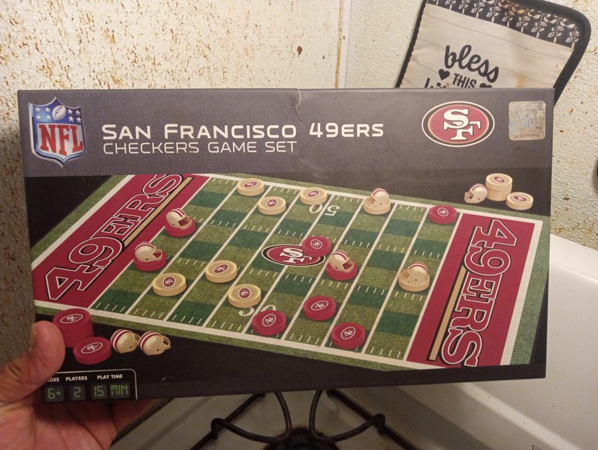 San Francisco 49ers CHECKERS Game Set 🔥