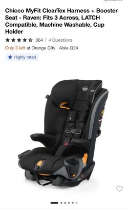 Graco Slim Fit And Chicco MyFit Raven 3 Across Car seat