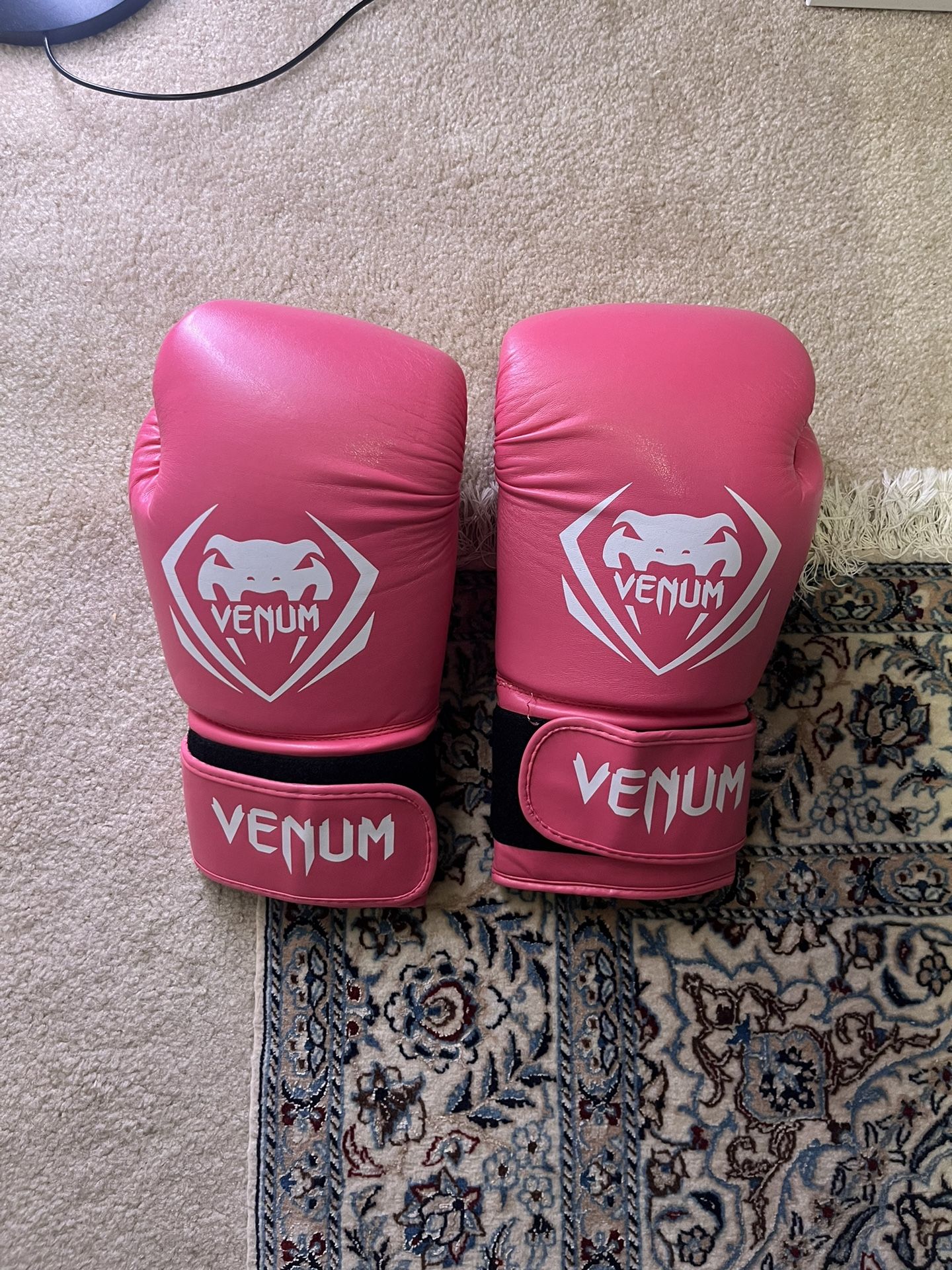 Venum Pink 16oz Boxing Gloves