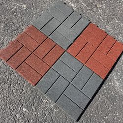 Interlocking Rubber Pavers - $3.50