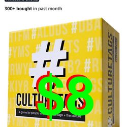 #CultureTags - Culture Tags-Card Game for People Who Love Hashtags + Culture, Party Game Set, Gift for Family Fun or Virtual Play, Ages 13+ Years, CB 