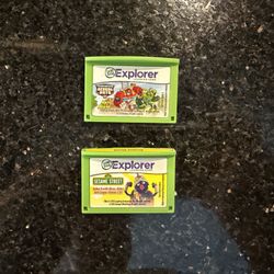 2 LeapFrog Explorer Learning Game Cartridges Transformers Rescue & Sesame Street