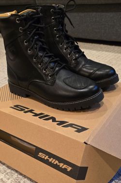 SHIMA THOMSON Lady, Motorcycle Boots for. WomanReinforced Leather Womens Biker