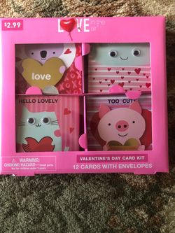 Valentine’s Day card kit