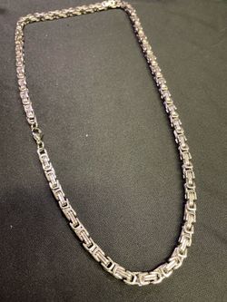Stainless Steel Byzantine Link Chain