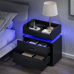 Nightstand with Charging Station