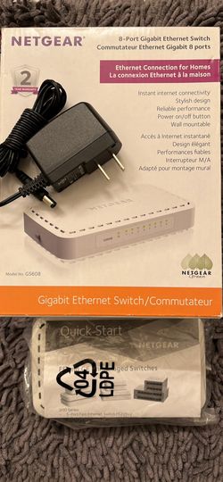 NETGEAR 8 port Gigabit Ethernet switch Commutateur Ethernet Gigabit 8 ports