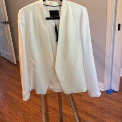Banana Republic White Blazer