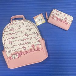 Danielle Nicole Disney Aristocats Marie Mini Backpack And Matching Wallet - NWTs 