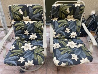 metal rocking swivel outdoor chairs round base
