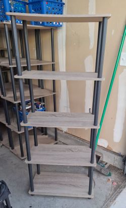 5 tier shelving unit.