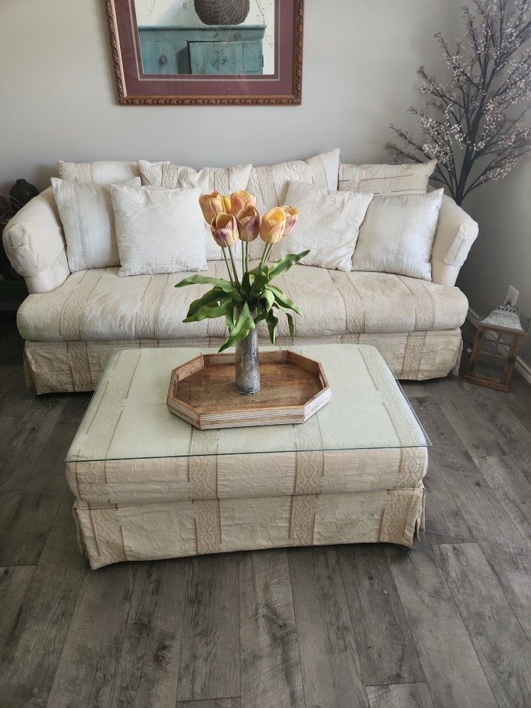 4 Items Couch Love Seat Chair And Ottoman