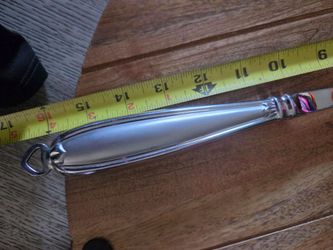 Silver Metal Shoe Horn with Hook