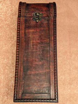 Tall Wooden Chest - 13.5 inches Tall - Used