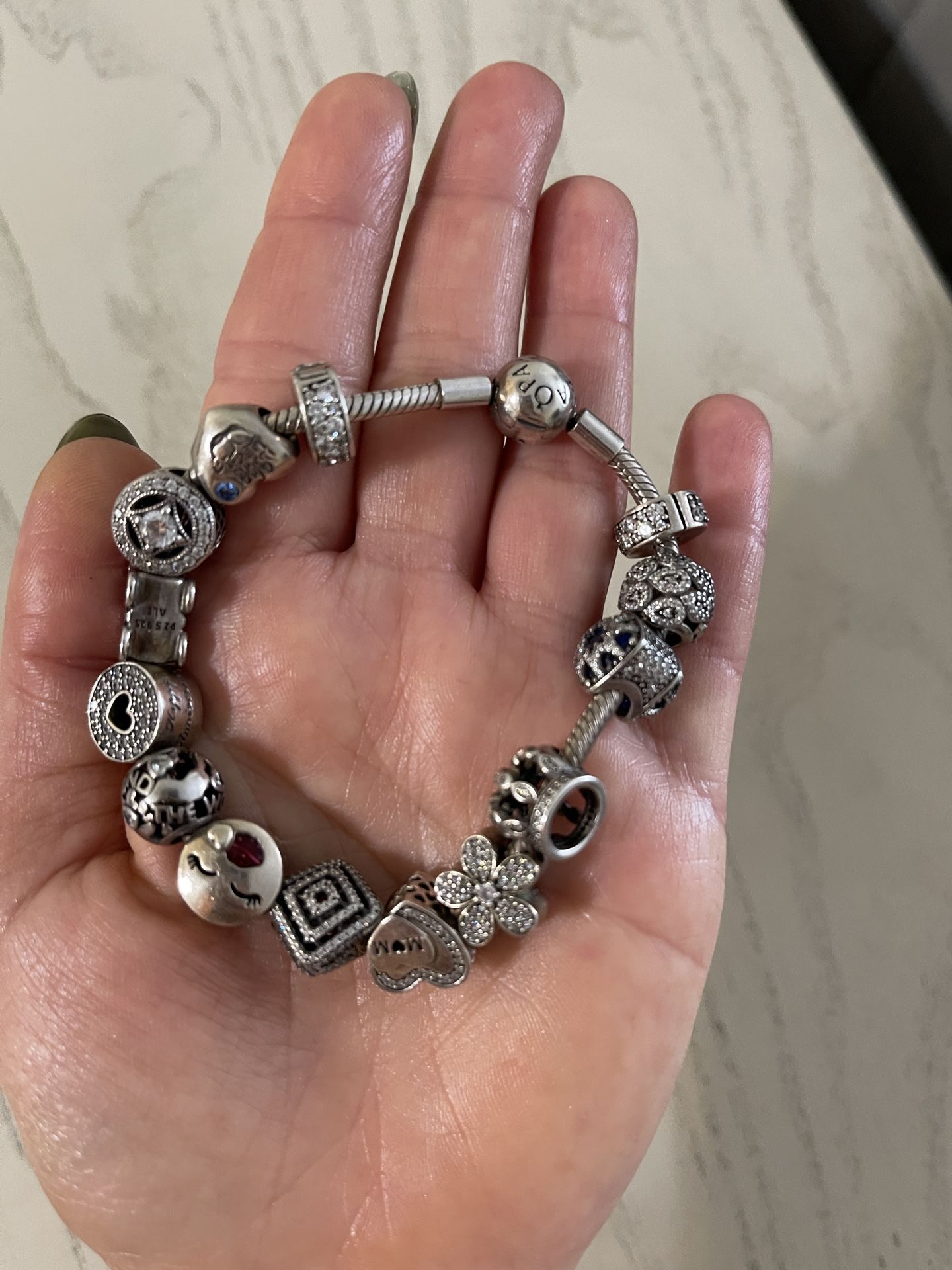 Pandora Bracelet and charms