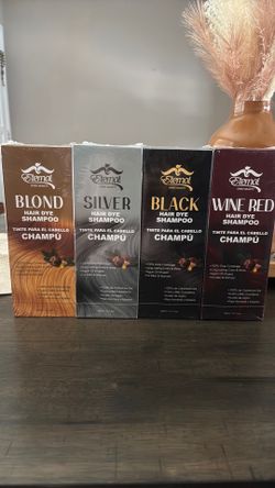 Hair dye shampoo I have four different types of colors  1 for 25 2 for 40