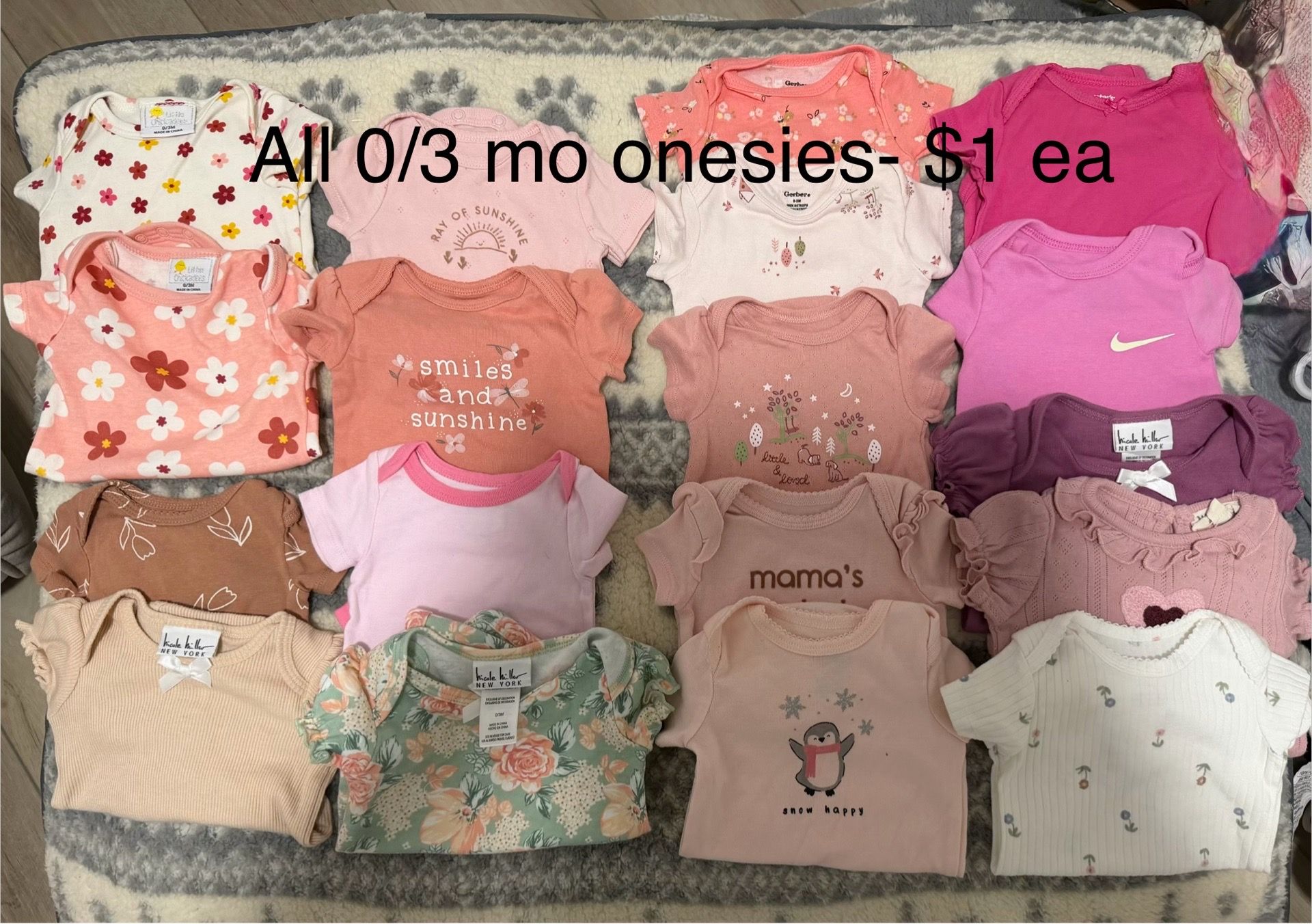Baby items and clothing