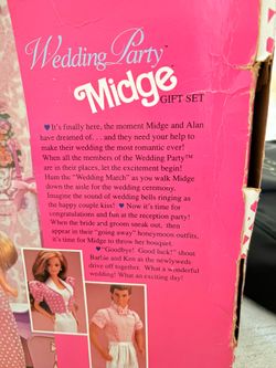 Vintage wedding party Barbie
