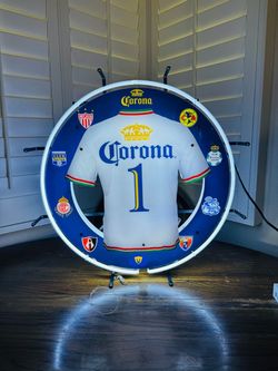 Corona Beer Illuminated Round Light-Up Sign