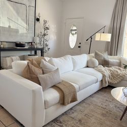 Beautiful white sectional