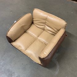 Brand New $55 Large Folding Armrest Dog Pet 40” Sofa Bed Lounge Couch Faux Leather, Light Brown