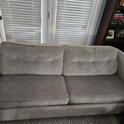 Gray Sleeper Sofa Couch 