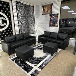 2 sofas and 2 ottoman brand new set $499 only available for pick up or delivery