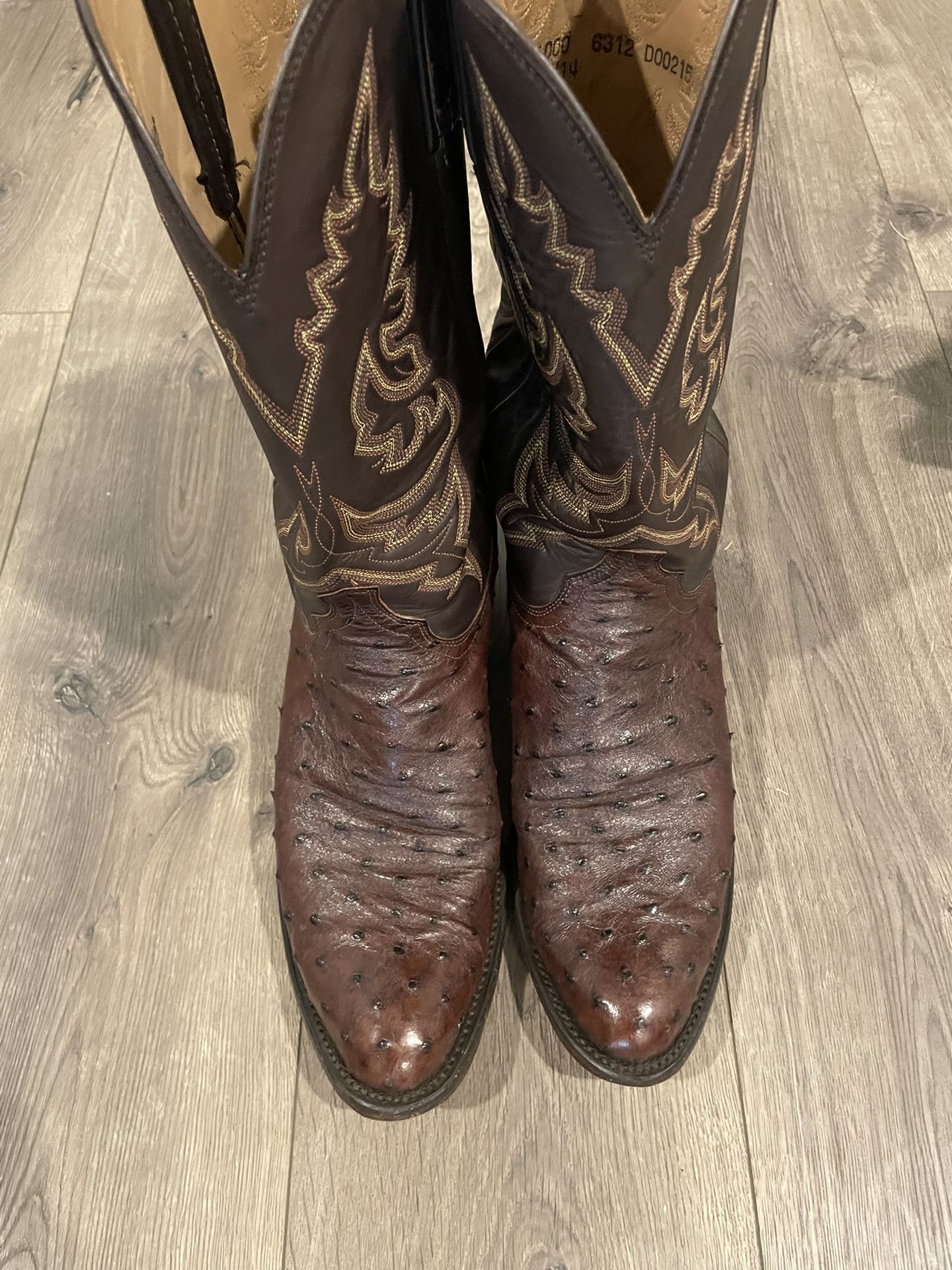 Lucchese Classic Pin-Quill Ostrich Boots