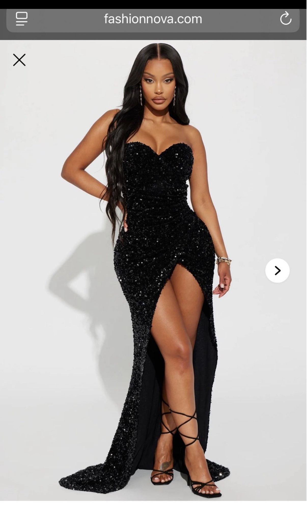 Fashion Nova Sequin Gown