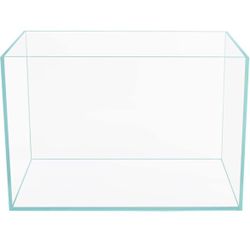 Ultra Clear Rimless Low Iron Glass Cubic Aquarium Tank, 10.6 Ga, 17.7”×11.8”×11.8”, 6mm Thickness