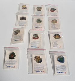 Vintage UNOCAL Dodger Pins