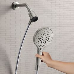 Kohler Prosecco Multifunction Handheld Shower Head, Brushed Nickel=E7-344
