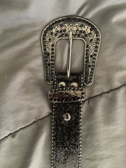 Black Custom Design Belt