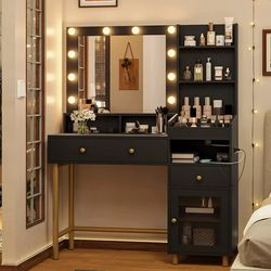 Makeup Setup With Vanity Mirror 
