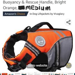 Dog Life Vest by Vivaglory (Size-Med)