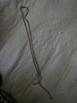 Silver Box Chain Necklace 24"