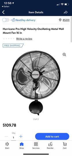 High velocity fan