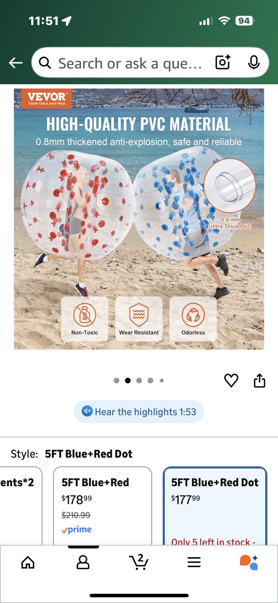 Human Bubble Ball Set