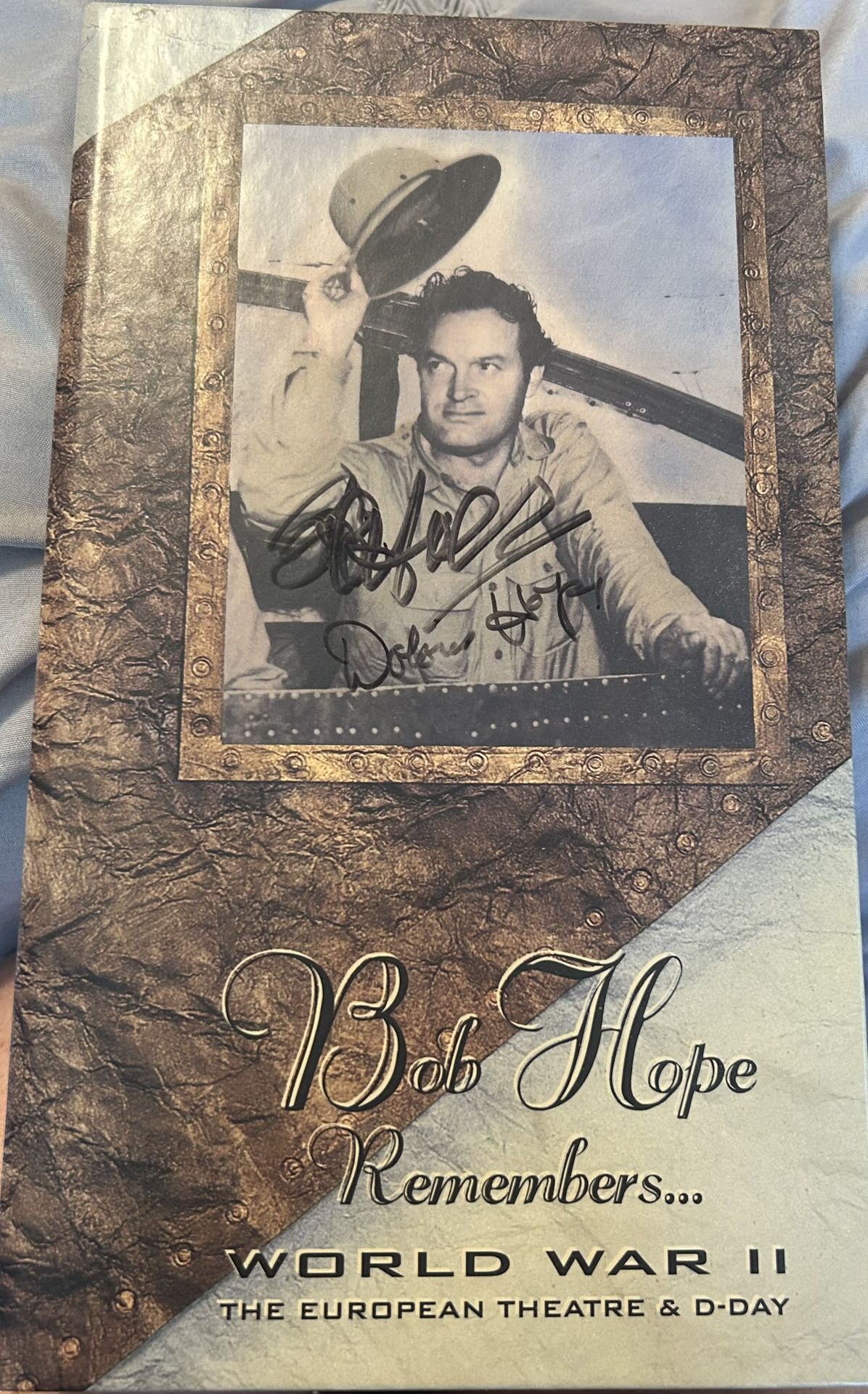 Bob Hope Remembers WWII - Signed CD and Video Package