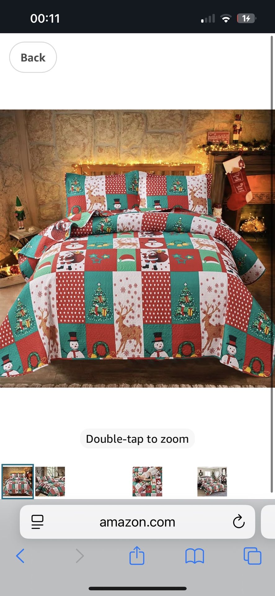 Christmas Bedding Set King Size Christmas Quilt Bedspread Holiday Xmas Bedding Plaid Patchwork Rustic Lodge Cabin Snowman Santa Claus Festival Decor L