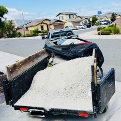 Dump Trailer For Junk Dirt Gravel Soil Mulch 
