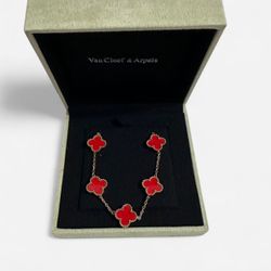 Van Cleef Bracelet Red With Gold