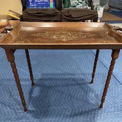 Antique Wood Detachable Tray table