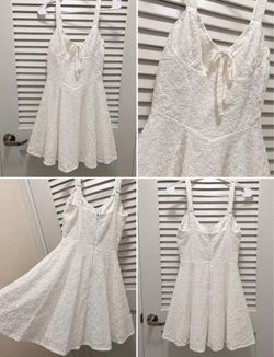 White Floral Eyelet Sundress  $18