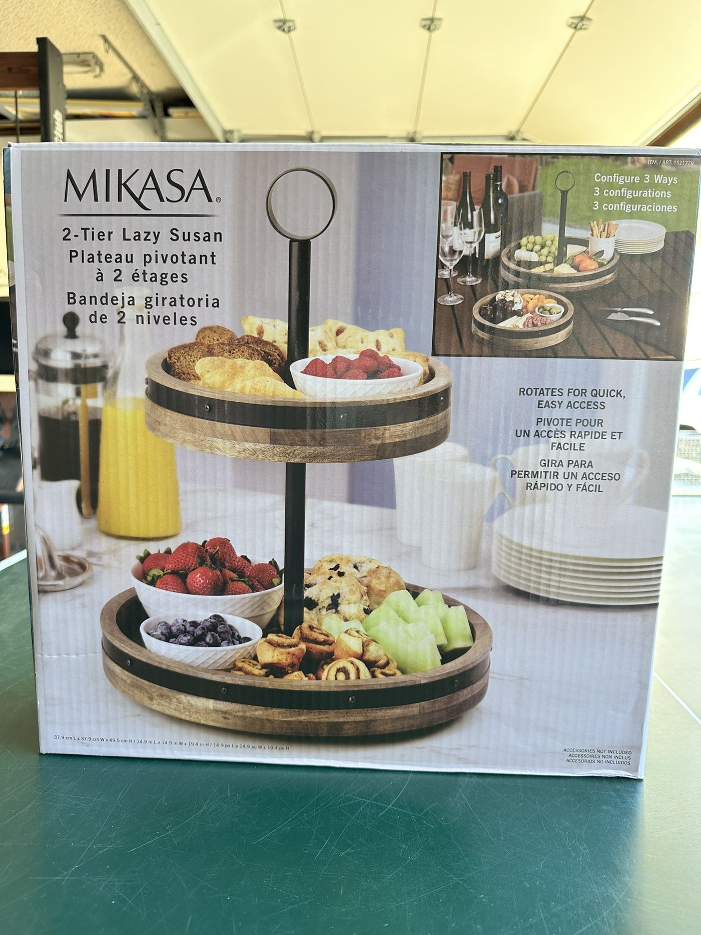 Mikasa Lazy Susan 2 Tier Stand