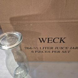 WECK JUICE JARS WITH LIDS