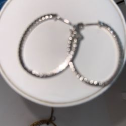 Earrings Pure Silver 14k Gold 