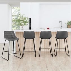 Faux Leather Barstools (4)